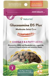 NaturVet Scoopables Glucosamine DS Plus Level 2 Moderate Joint Care Dog Supplement, 11-oz bag