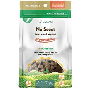 NaturVet Scoopables No Scoot Anal Gland Support Dog Supplement, 11-oz bag