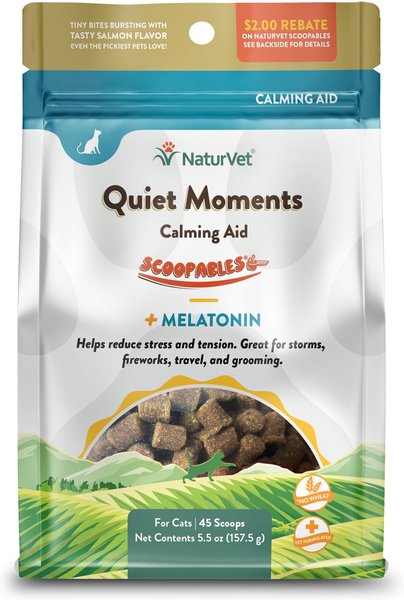 NaturVet Scoopables Quiet Moments Calming Aid Cat Supplement, 5.5-oz bag