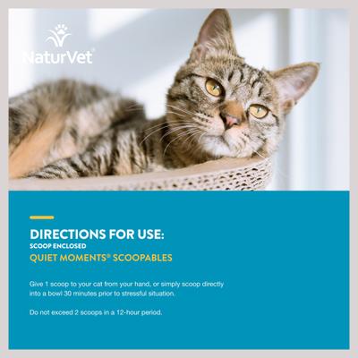 Show full view: NaturVet Scoopables Quiet Moments Calming Aid Cat Supplement, 5.5-oz bag slide 10 of 11
