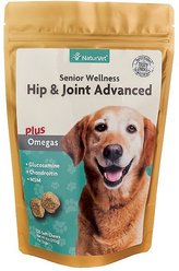 NaturVet Senior Wellness Hip & Joint Advanced Glucosamine, Chondroitin & MSM Plus Omegas Dog Supplement, 240 count