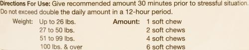 Show full view: NaturVet Senior Wellness Quiet Moments Calming Aid Chamomile, Passion Flower & L-Tryptphan Plus Melatonin Dog Supplement, 65 count slide 5 of 7