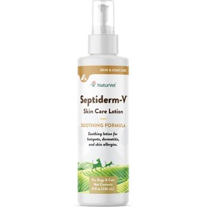 NaturVet Septiderm-V Skin Care Lotion Dog & Cat Spray, 8-fl oz bottle
