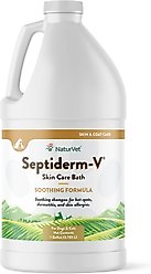 NaturVet Septiderm-V Soothing Formula Dog & Cat Skin Care Shampoo Bath, 1-gal bottle