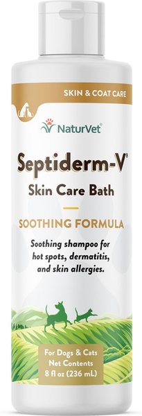 NaturVet Septiderm-V Soothing Formula Dog & Cat Skin Care Shampoo Bath