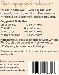 NaturVet Skin & Coat Plus Breath Aid Soft Chews Skin & Coat Supplement for Dogs, 70 count slide 2 of 4