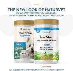NaturVet Tear Stain Plus Lutein Powder Vision Supplement for Cats & Dogs, 200-g bottle slide 2 of 9