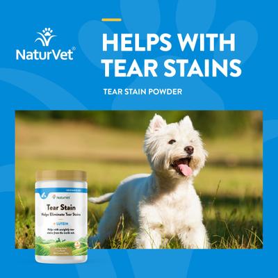Show full view: NaturVet Tear Stain Plus Lutein Powder Vision Supplement for Cats & Dogs, 200-g bottle slide 5 of 11