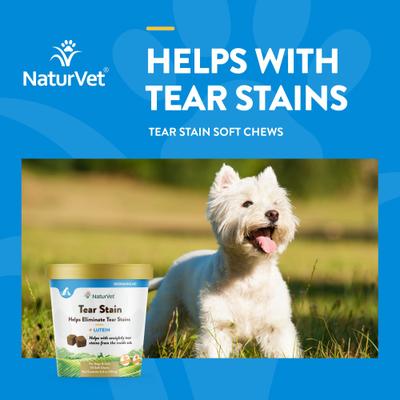 Show full view: NaturVet Tear Stain Plus Lutein Soft Chews Vision Supplement for Cats & Dogs, 70 count slide 5 of 11