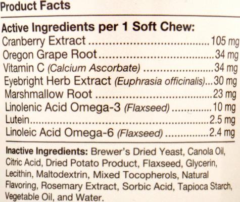 Show full view: NaturVet Tear Stain Plus Lutein Soft Chews Vision Supplement + Miracle Care Eye Clear Cleaning Pads for Dogs & Cats, 90 count slide 4 of 9