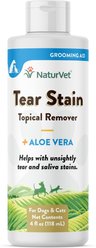 NaturVet Tear Stain Remover Dog & Cat Liquid Topical Formula, 4-fl oz bottle