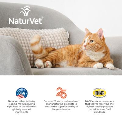 Show full view: NaturVet VitaPet Adult Plus Omegas Soft Chews Multivitamin for Cats, 60 count slide 10 of 11