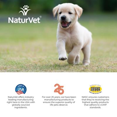 Show full view: NaturVet VitaPet Puppy Plus Breath Aid Chewable Tablets Multivitamin for Dogs, 60 count slide 10 of 11