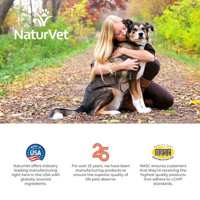 Show full view: NaturVet VitaPet Senior Daily Vitamins Plus Glucosamine Dog Supplement, 365 count slide 10 of 11