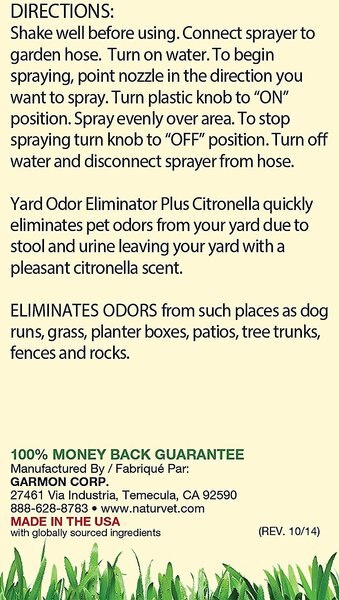 NaturVet Yard Odor Eliminator Plus with Citronella