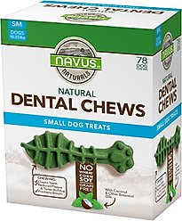 Navus Naturals Mini Mint Dental Dog Treats, 78 count