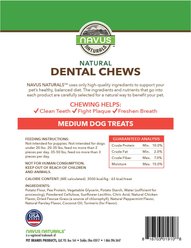 Navus Naturals Small/Medium Mint Dental Dog Treats, 36 count slide 2 of 3