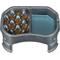 Show in main carousel: Neater Pets Adjustable Non-Skid Plastic Slow Feeder Double Diner Dog & Cat Food & Water Bowl, 2.5-cup & 8.5-cup, Gunmetal Grey slide 1 of 10