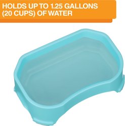 Neater Pets Big Bowl Non-Skid Polypropylene Pet Bowl, Aquamarine, 20-cup slide 2 of 8