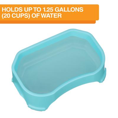 Show full view: Neater Pets Big Bowl Non-Skid Polypropylene Pet Bowl, Aquamarine, 20-cup slide 3 of 10