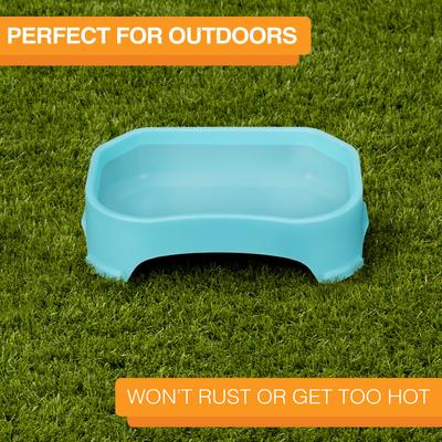 Show full view: Neater Pets Big Bowl Non-Skid Polypropylene Pet Bowl, Aquamarine, 20-cup slide 4 of 10