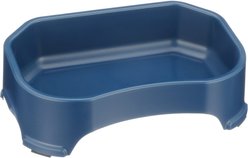 Neater Pets Big Bowl Non-Skid Polypropylene Pet Bowl, Dark Blue, 20-cup