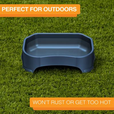 Show full view: Neater Pets Big Bowl Non-Skid Polypropylene Pet Bowl, Dark Blue, 20-cup slide 4 of 10