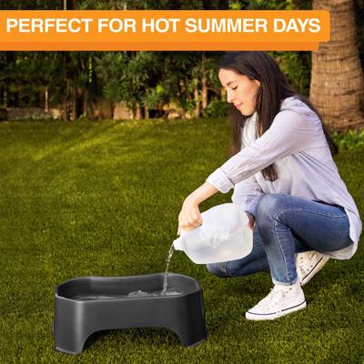 Show full view: Neater Pets Big Bowl Non-Skid Polypropylene Pet Bowl, Midnight Black, 20-cup slide 6 of 10