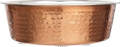 Neater Pets Brands Decorative Hammered Dog & Cat Bowl, Copper, Large slide 2 of 7