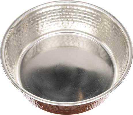 Show full view: Neater Pets Brands Decorative Hammered Dog & Cat Bowl, Copper, Large slide 3 of 8