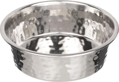 Show full view: Neater Pets Decorative Hammered Non-Skid Stainless Steel Dog & Cat Bowl, Small slide 1 of 6