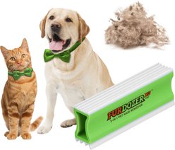 Neater Pets FurDozer X3 PRO 3-in-1 Cat & Dog Hair Remover, Green & White, 5-in, 5"