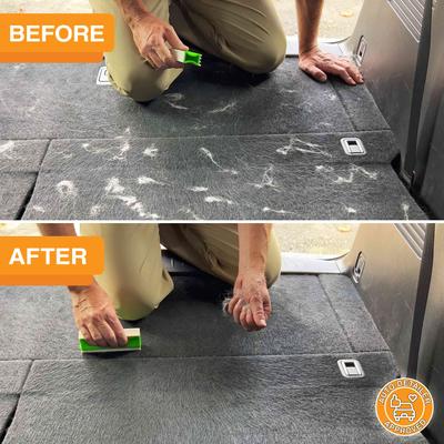 Show full view: Neater Pets FurDozer X3 PRO 3-in-1 Cat & Dog Hair Remover, Green & White, 5-in, 5" slide 3 of 11