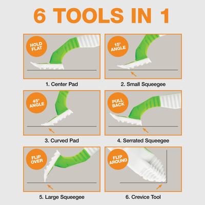 Show full view: Neater Pets FurDozer X6 6-in-1 Cat & Dog Hair Remover, Green & White, 7.5-in slide 8 of 11