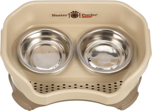 Show full view: Neater Pets Neater Feeder Deluxe Elevated & Mess-Proof Cat Bowls, 1-cup food & 1.5-cup water, Cappuccino slide 8 of 15