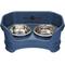Show in main carousel: Neater Pets Neater Feeder Deluxe Elevated & Mess-Proof Cat Bowls, 1-cup food & 1.5-cup water, Dark Blue slide 1 of 15