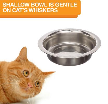 Show full view: Neater Pets Neater Feeder Deluxe Elevated & Mess-Proof Cat Bowls, 1-cup food & 1.5-cup water, Dark Blue slide 7 of 15