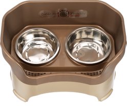 Neater Pets Neater Feeder Deluxe Elevated & Mess-Proof Dog Bowls, Bronze, 7-cup & 9-cup slide 2 of 7