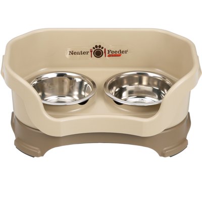 Neater Pets Neater Pets Neater Feeder Deluxe Elevated & Mess-Proof Dog Bowls, Cappuccino, 1.5-cup & 2.2-cup