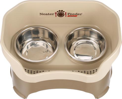 Show full view: Neater Pets Neater Feeder Deluxe Elevated & Mess-Proof Dog Bowls, Cappuccino, 7-cup & 9-cup slide 5 of 12