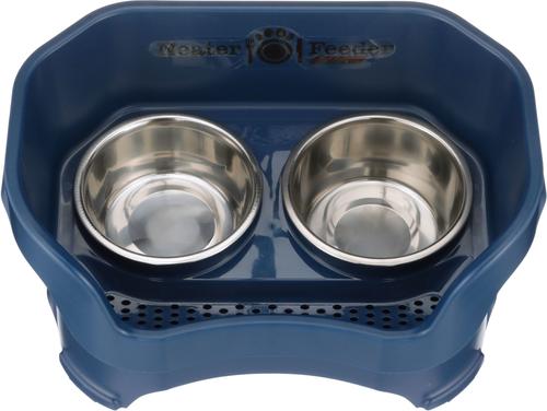 Show full view: Neater Pets Neater Feeder Deluxe Elevated & Mess-Proof Dog Bowls, Dark Blue, 3.5-cup & 5-cup slide 6 of 13