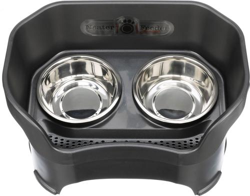 Show full view: Neater Pets Neater Feeder Deluxe Elevated & Mess-Proof Dog Bowls, Midnight Black, 7-cup & 9-cup slide 6 of 13