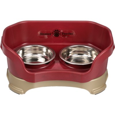 Neater Pets Neater Pets Neater Feeder Elevated Cat Bowls, Cranberry, Whisker Relief