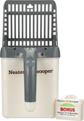 Neater Pets Neater Scooper Scoop-to-Bag Cat Litter Scoop, Grey