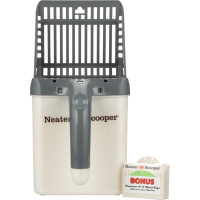 Neater Pets Neater Pets Neater Scooper Scoop-to-Bag Cat Litter Scoop, Grey