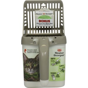 Neater Pets Neater Scooper Scoop-to-Bag Cat Litter Scoop, Tan