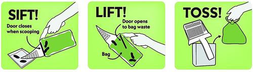 Show full view: Neater Pets Neater Scooper Scoop-to-Bag Cat Litter Scoop, Tan slide 2 of 13