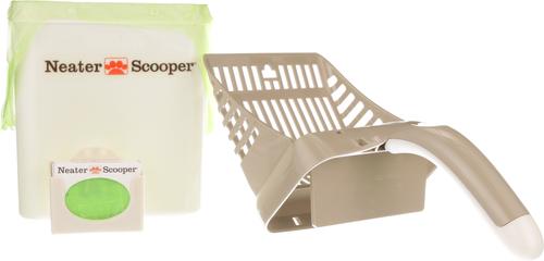 Show full view: Neater Pets Neater Scooper Scoop-to-Bag Cat Litter Scoop, Tan slide 3 of 13