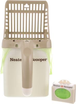 Show full view: Neater Pets Neater Scooper Scoop-to-Bag Cat Litter Scoop, Tan slide 4 of 13