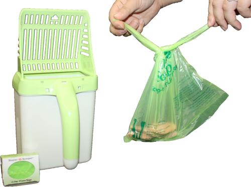 Show full view: Neater Pets Neater Scooper Scoop-to-Bag Cat Litter Scoop, Tan slide 8 of 13